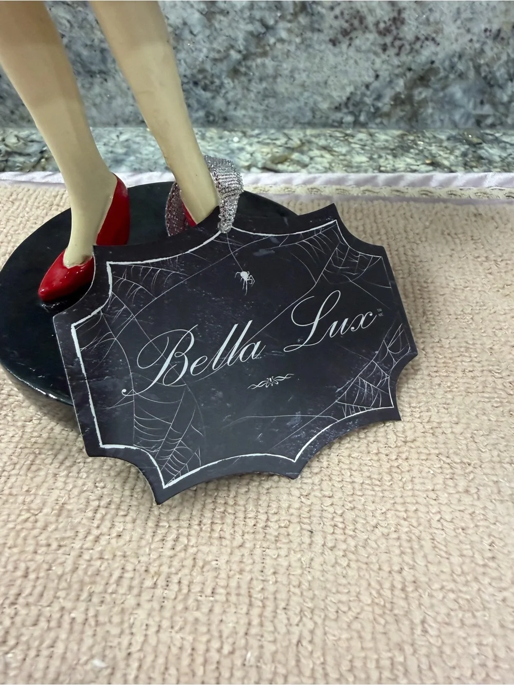 Bella Lux Devil Girl Halloween Figurine with Bat Purse | NWT 11”